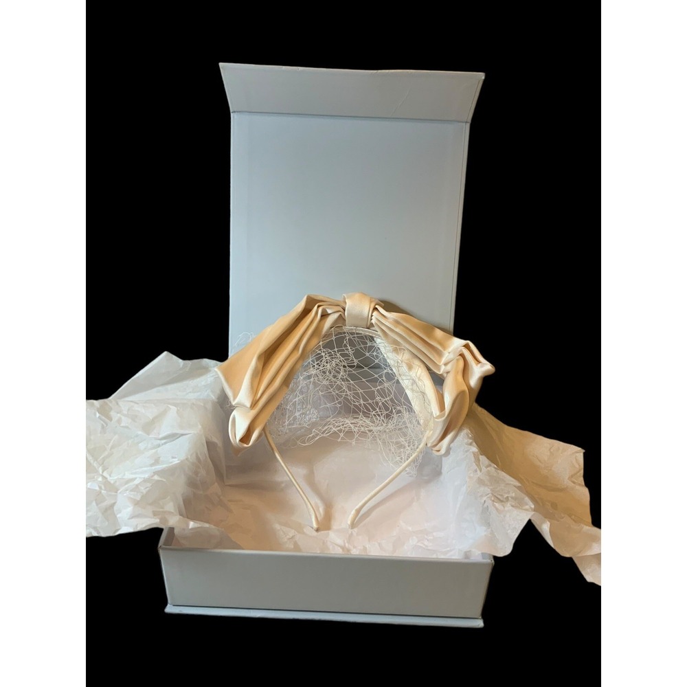 New Vintage Inspired Kristin Ess Hair The Bridal Veil Headband Ivory Bridal